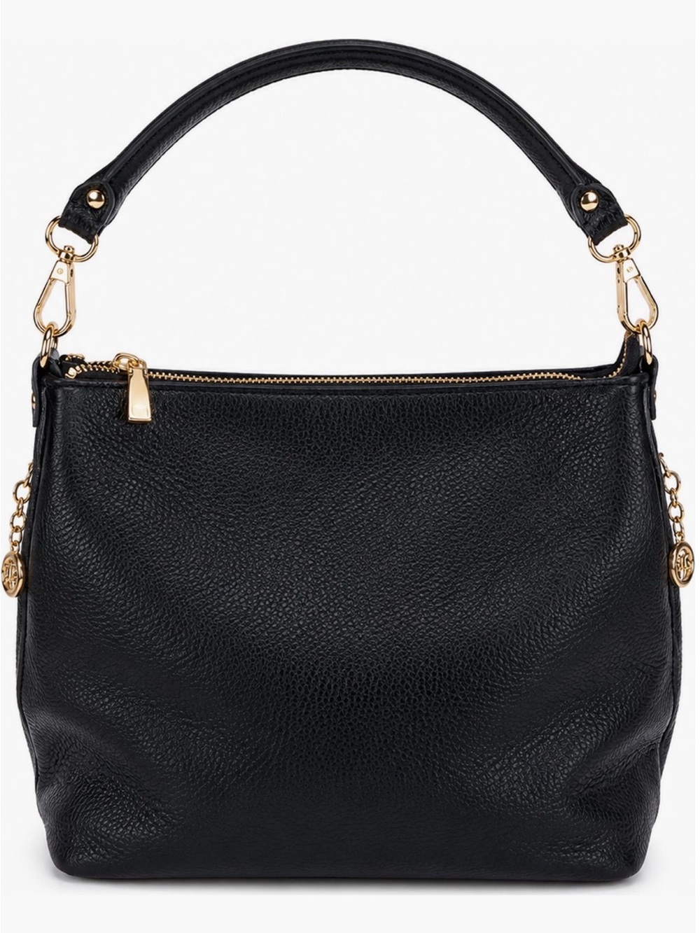 PERSAMAN NEW YORK Beatrice Pebbled Texture Leather Hobo Shoulder Bag